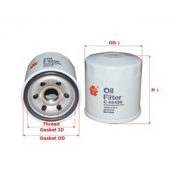 SAKURA фильтр масляный CHEVROLET Aveo 1.2, 1.4 08-, Spark 1.0, 1.2 10-, Cobalt 1.5 13-